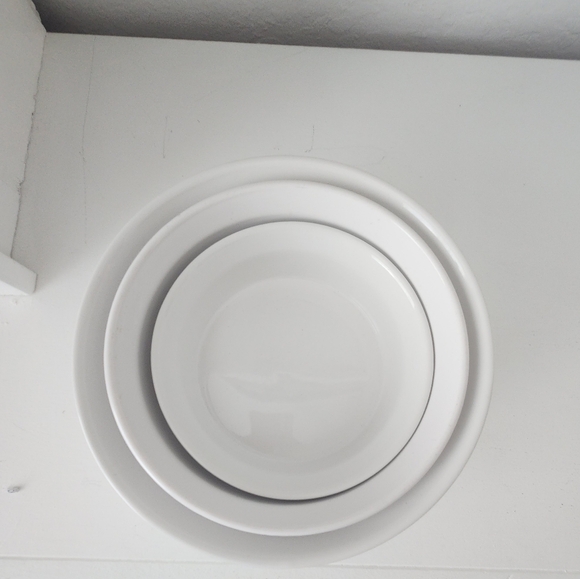 Corningware French White Round Ceramic Stoneware Baking Dish Trio With Lids - Picture 6 of 13